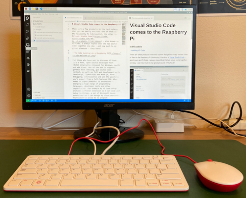 Raspberry Pi 400 Джима с VS Code